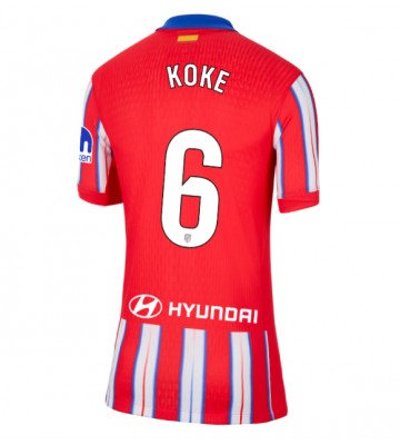 Atletico Madrid Koke #6 Hemmatröja Dam 2024-25 Kortärmad